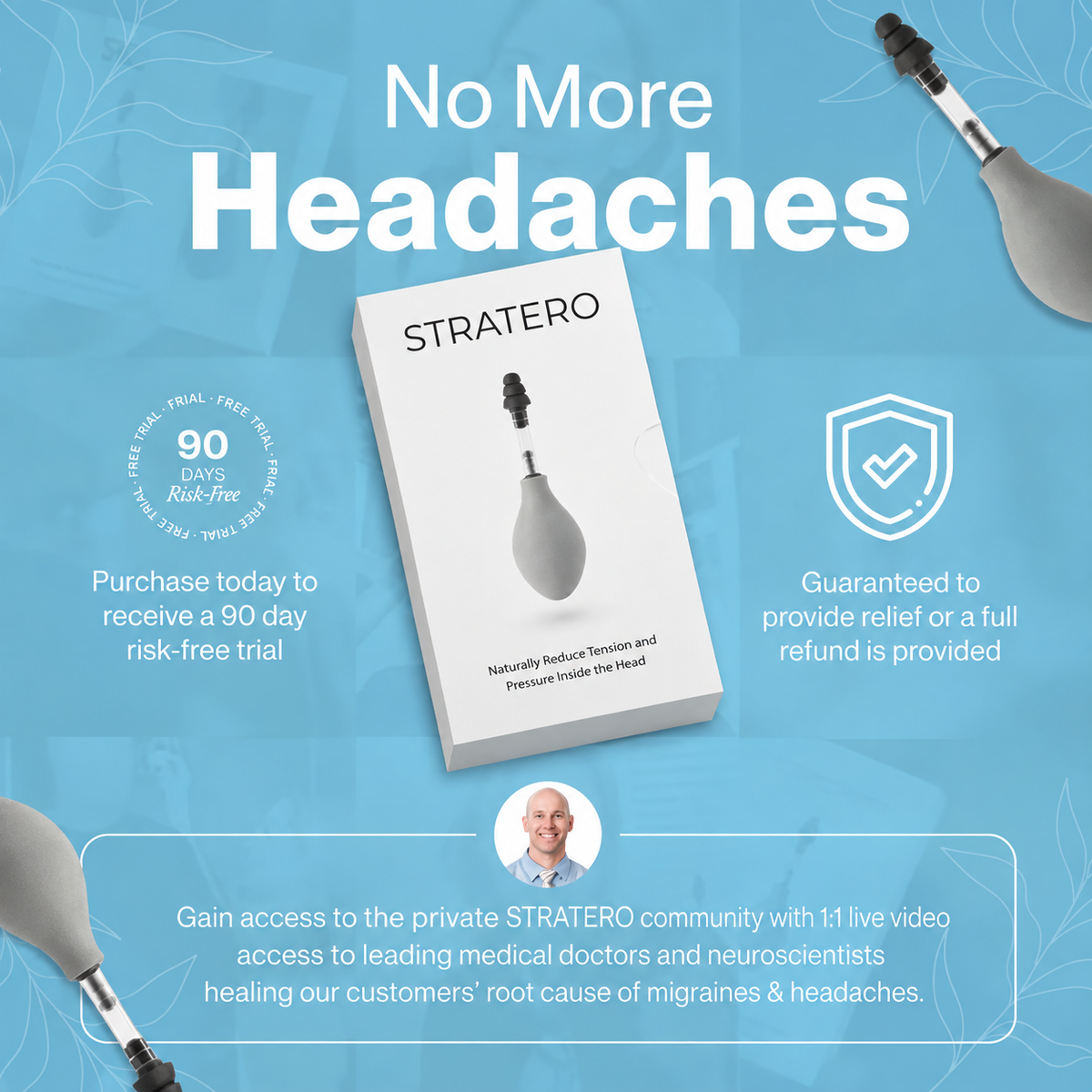 STRATERO Cranial Nerve Stimulation Therapy for Immediate Head Comfort & Wellness Support Body Care