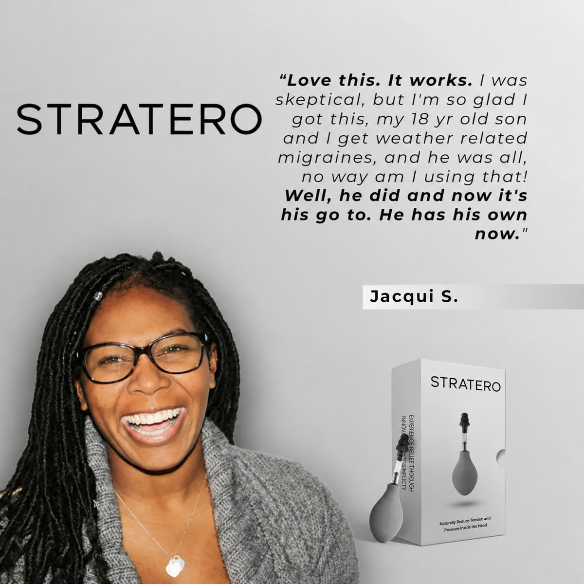 STRATERO Cranial Nerve Stimulation Therapy for Immediate Head Comfort & Wellness Support Body Care